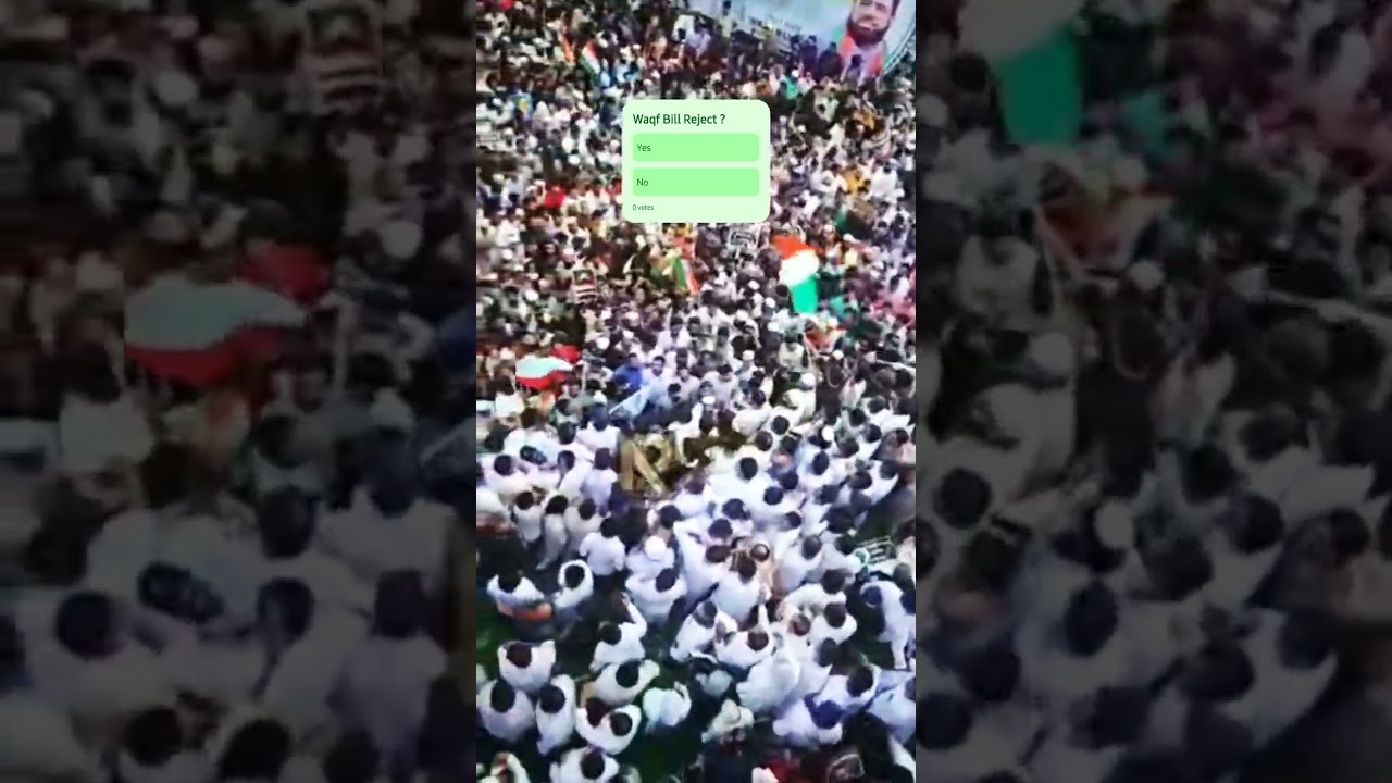 Muslims Protest Against waqf bill at tank bund#waqfbill #waqfamendmentbill2025 #waqf#waqfbillprotest