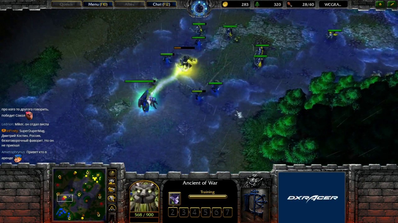 Infi vs Hawk WarCraft 3 WCG 2019 Xi'An (Miker)