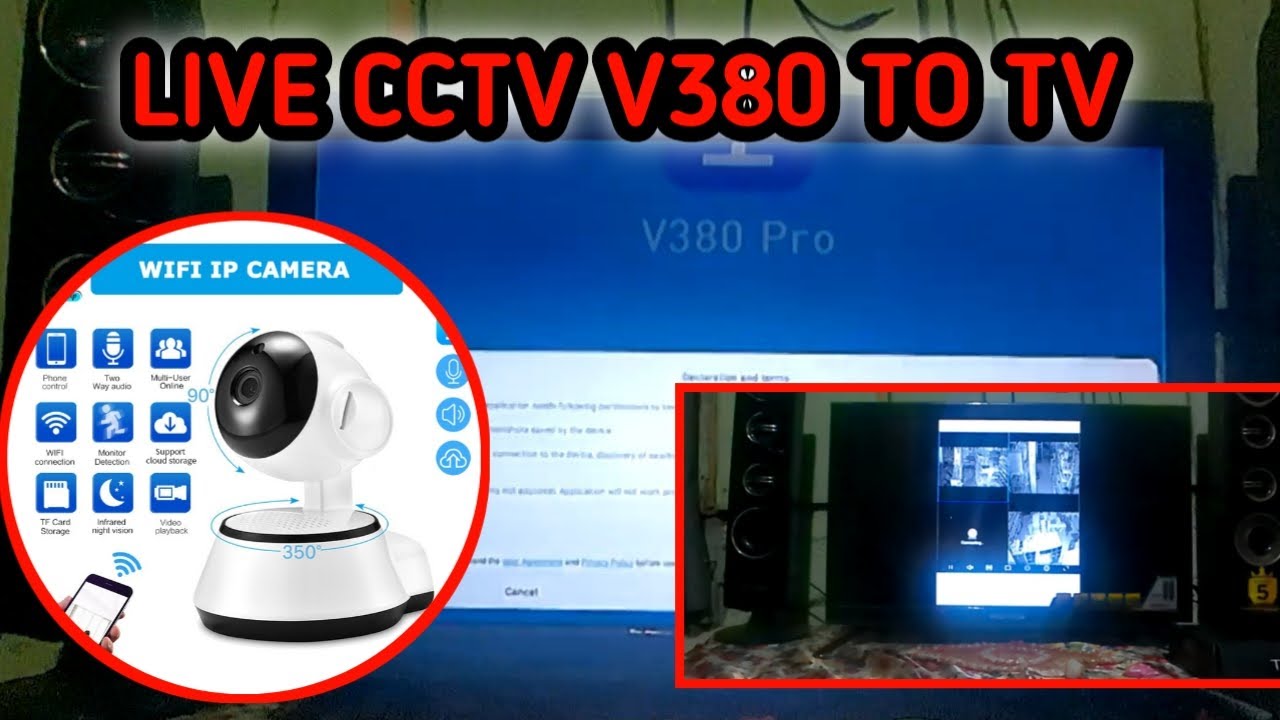 CARA MENYAMBUNGKAN CCTV V380 PRO KE TV||CCTV V380 TO TV