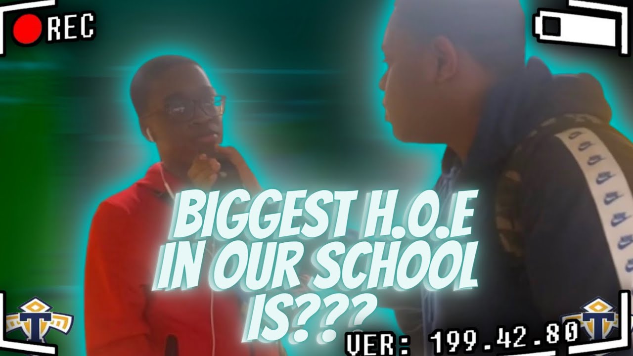WHO IS THE BIGGEST H.O.E IN OUR SCHOOL 😳🤔 | Public Interview (*WILD ENDING*)