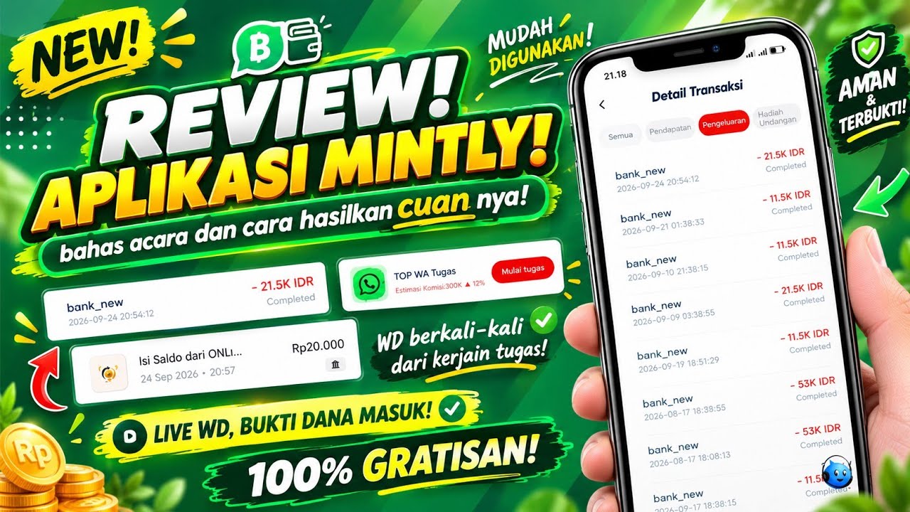 Wow! Aplikasi Penghasil Uang 2026 - Cara Menghasilkan Uang Dari Internet - Cara Dapat Uang Dari Hp!