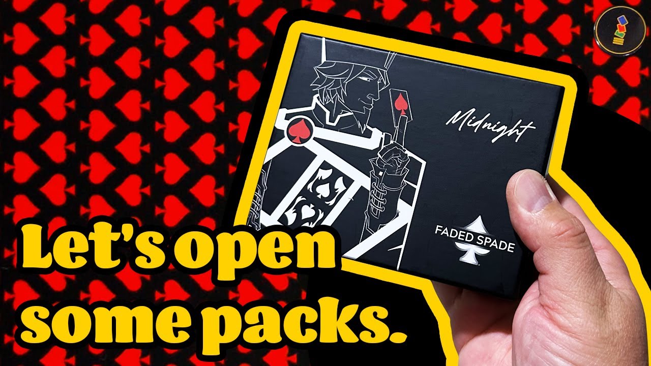 Red, White and Black that's Midnight!!! Let's check out Faded Spade's new Plastic Playing Cards