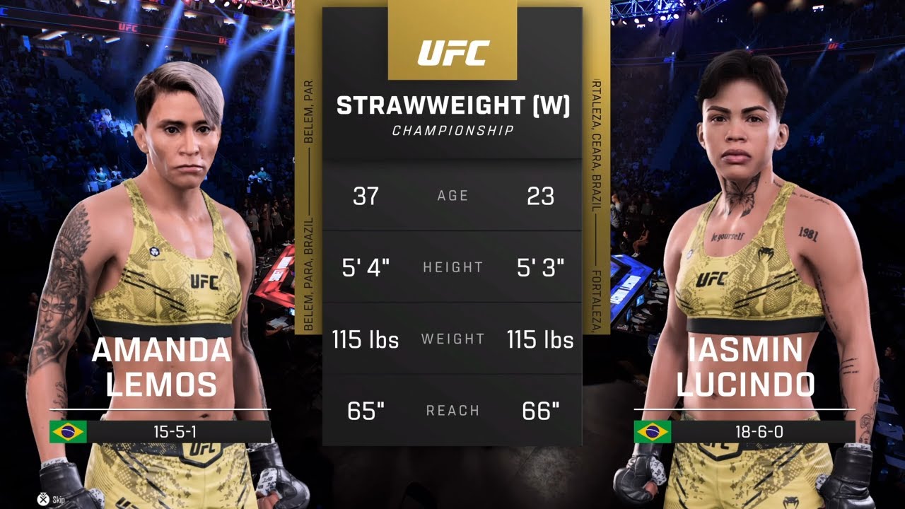 EA Sports UFC 5 Gameplay Amanda Lemos vs Iasmin Lucindo