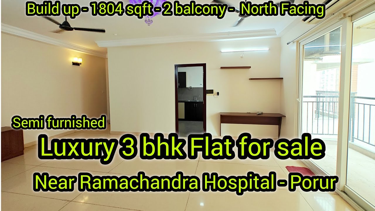 Продается роскошная меблированная 3-комнатная квартира в Ийяпантангале.