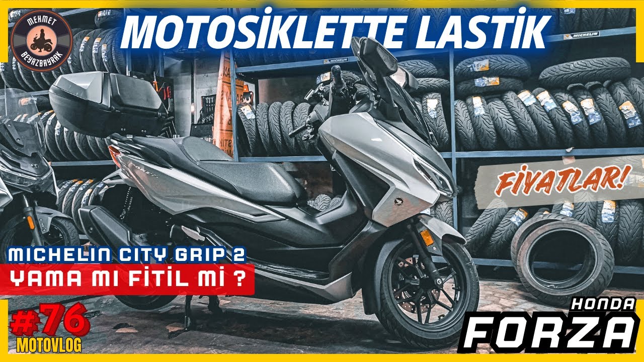Honda Forza 250 ile Motosiklet Lastik Tamircisine Gidiyorum! | Michelin Lastik Fiyatları? #motovlog