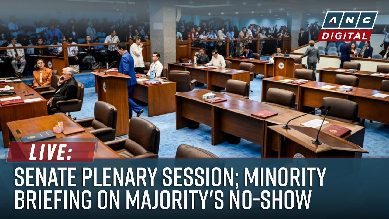 LIVE: Senate Plenary Session; minority briefing on majority's no-show | June 2, 2026