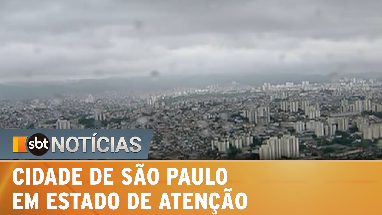 Chuva deixa toda a cidade de SP em estado de atenção para alagamentos | SBT Notícias (07/02/22)