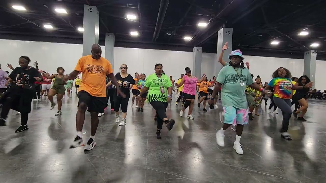 Line dance event in Miami Beach 