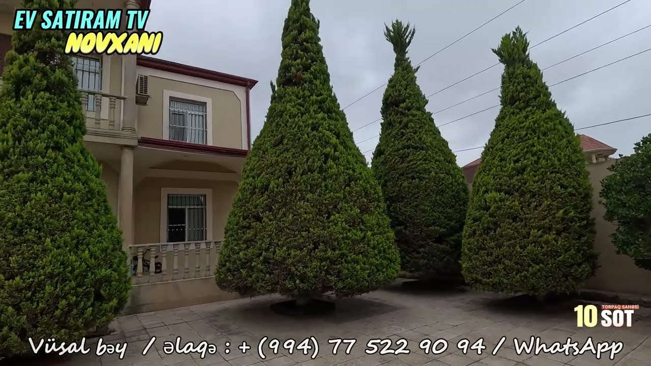 👉 Novxani'da 🌳10 Sot Torpaq Üzərində Möhtəşəm 7 Otaqlı 🏡Ev Satışda!  / EV SATIRAM TV
