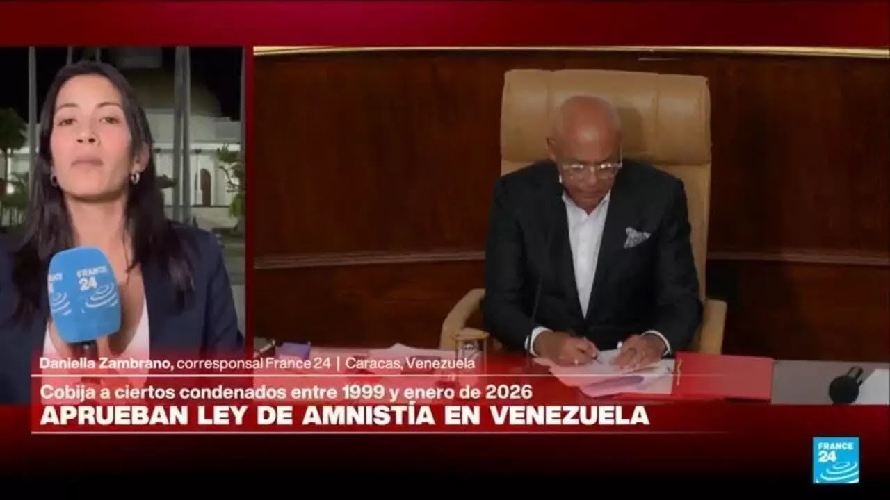 Parlamento de Venezuela aprueba ley de amnistía limitada • FRANCE 24 Español