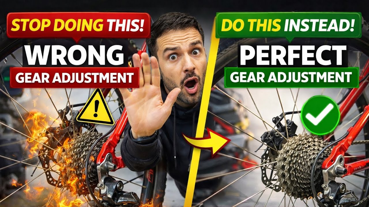 ⚙️ Perfect Gear Adjustment Guide | Rear & Front Derailleur Setup Explained