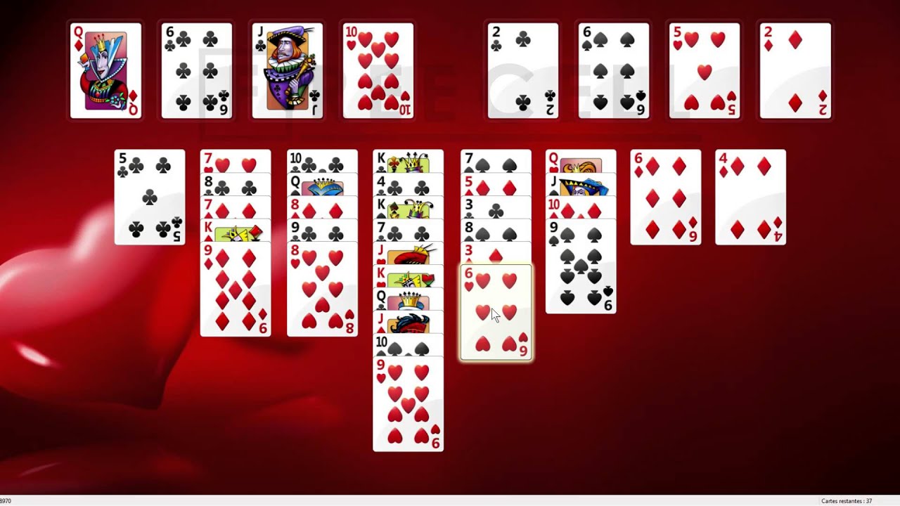 Solution to freecell game #8970 in HD