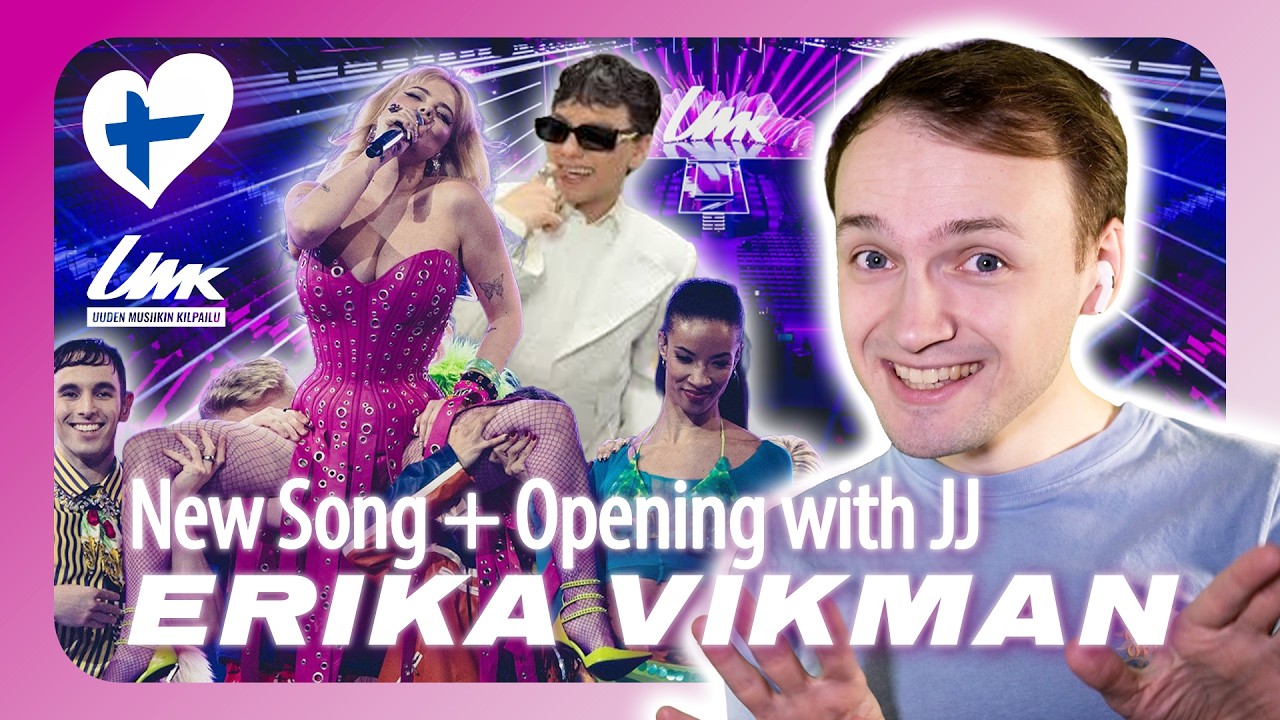 ОТКРЫТИЕ UMK 2026 🇫🇮 РЕАКЦИЯ НА ВЫСТУПЛЕНИЯ ЭРИКИ ВИКМАН И JJ | Финляндия Евровидение