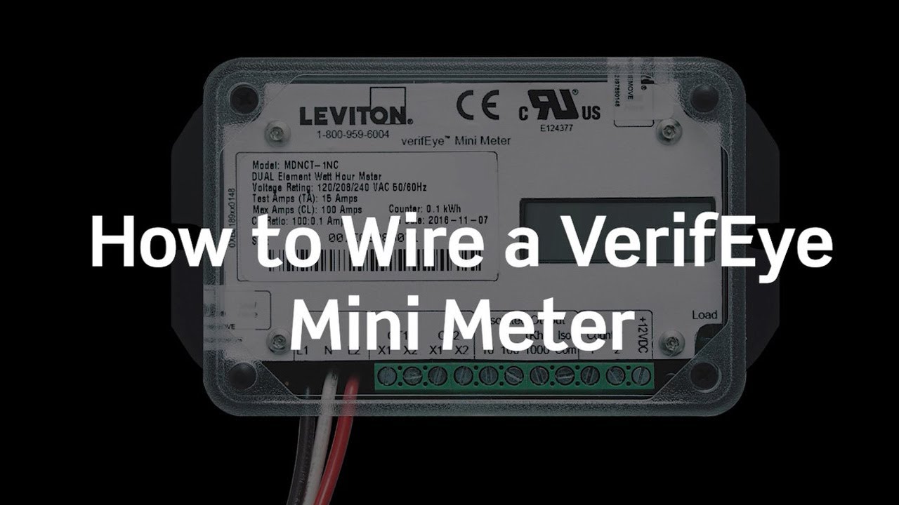 How to Wire a VerifEye™ Mini Meter | Leviton