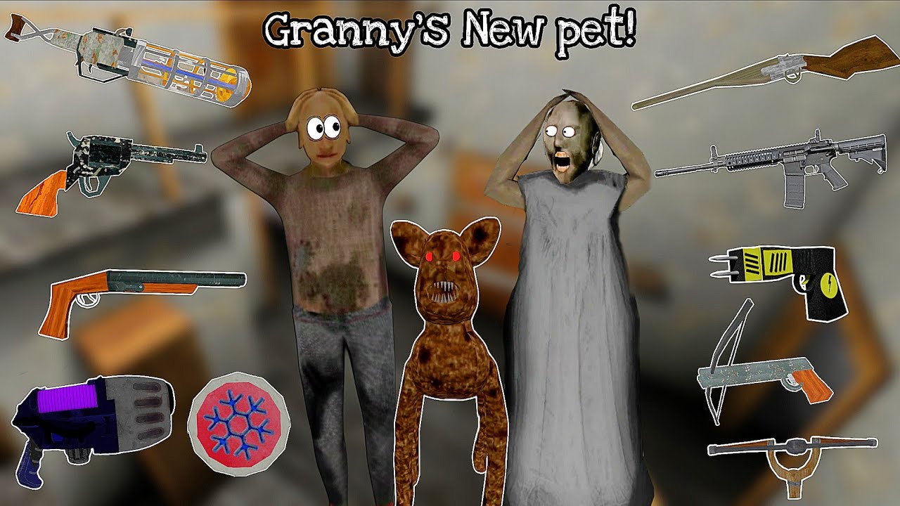All Weapons vs Granny’s New Pet 🐕 (New Granny Update!)