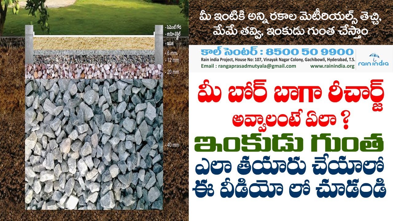 ఇంకుడు గుంత తయారుచేసుకునే విధానం||How to Construct Recharge Pit||YES TV