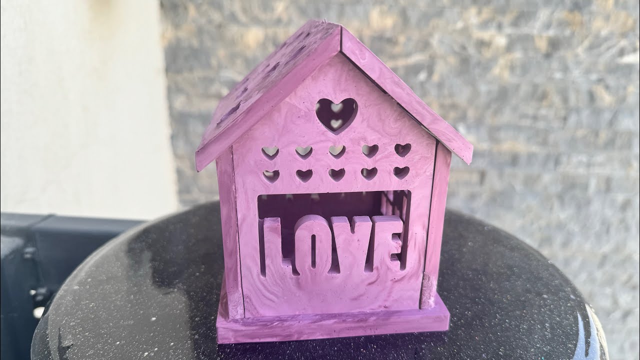 I made a tea light house from Eco-Pour! 