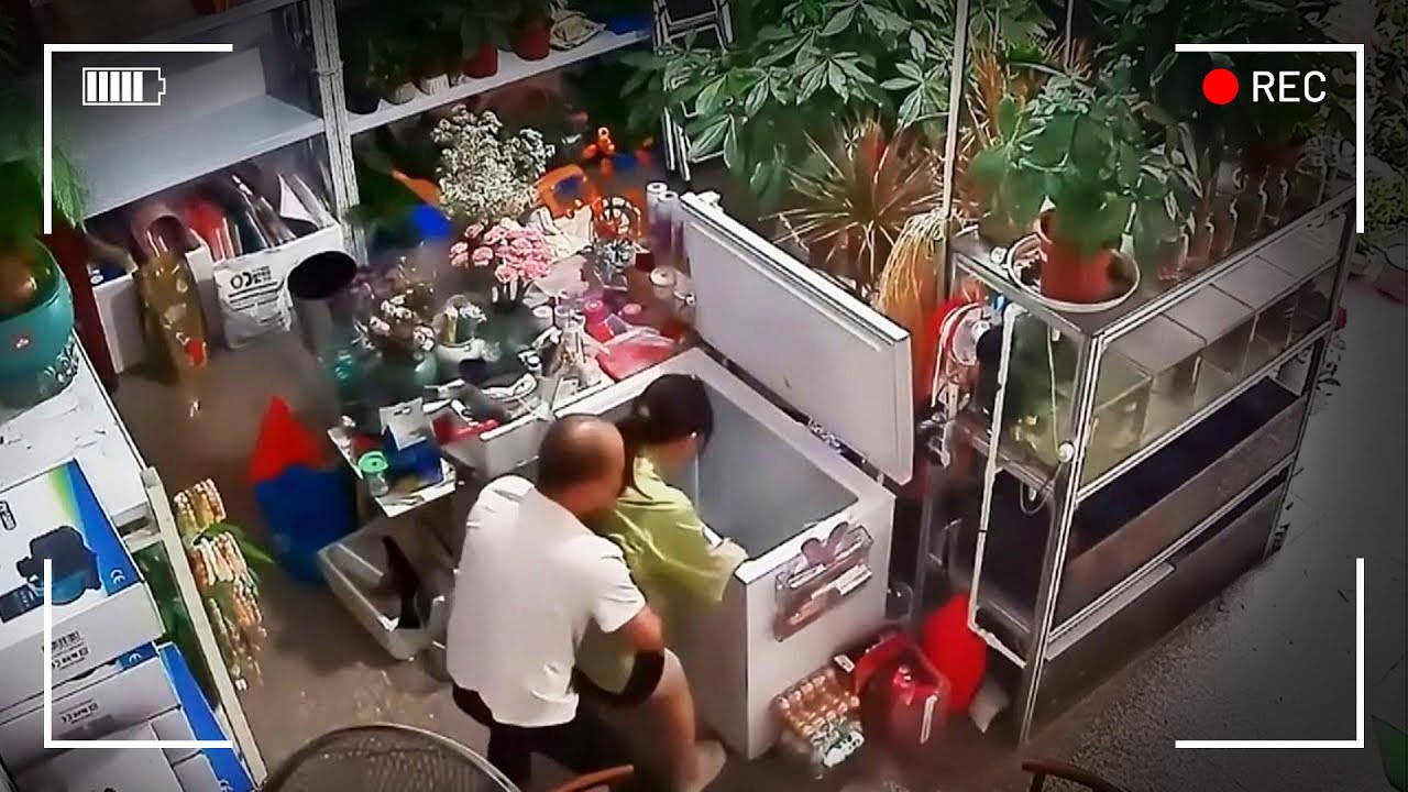 لن تصدق عيناك... ما ترصده كاميرات المراقبة أحيانا يصعب تصديقه!!