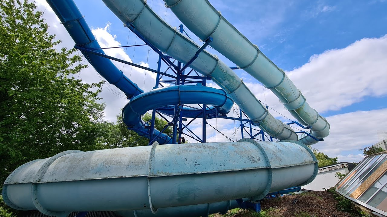 Abandoned Oasis Lesuerse Center, Swindon (Powering Up Slides Dombusters)