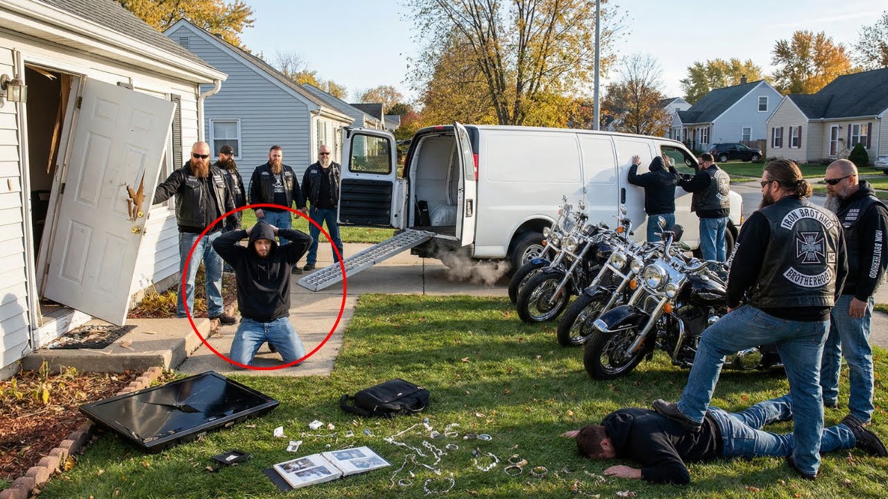 Bikers Saw Door Kicked In And Caught 3 Thieves — What Happened Next Shocked Police
