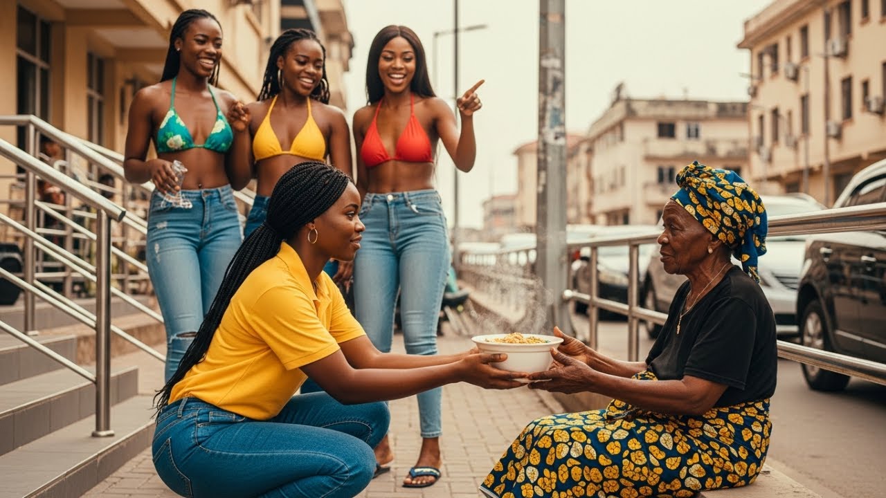 Бедная девочка помогает пожилой женщине, которую публично оскорбляют, не подозревая, что она мать...