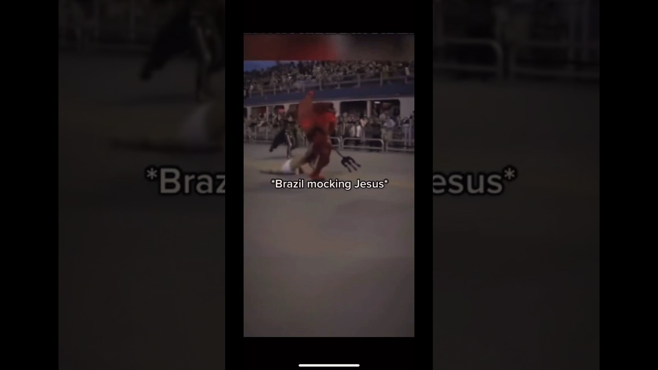 BRAZIL MOCKING JESUS⁉️😳😱 #bible #Jesus #Brazil #God #mock #mocking #shorts #religion #supernatural