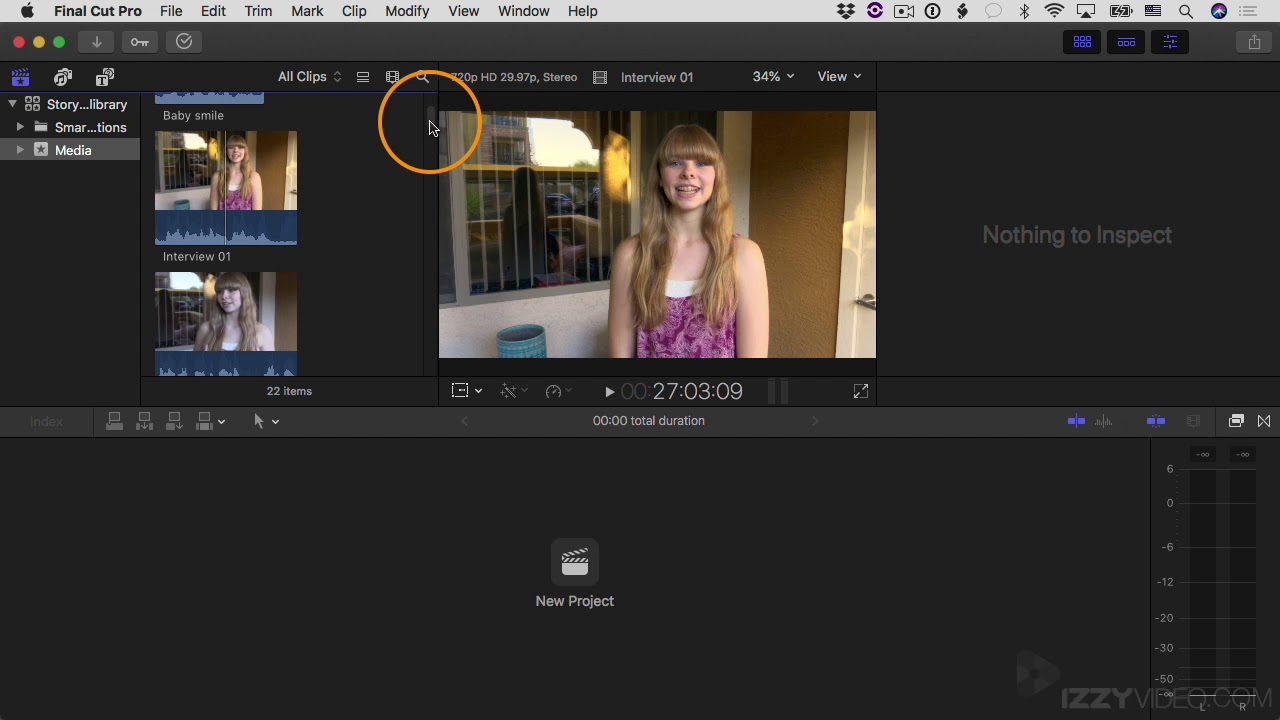 Final Cut Pro X Tutorial - Part 3 - The Browser