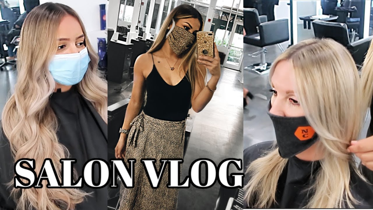 SALON VLOG | BACK TO WORK SOCIAL DISTANCING EDITION | DAY IN A LIFE AS A HAIRSTYLIST