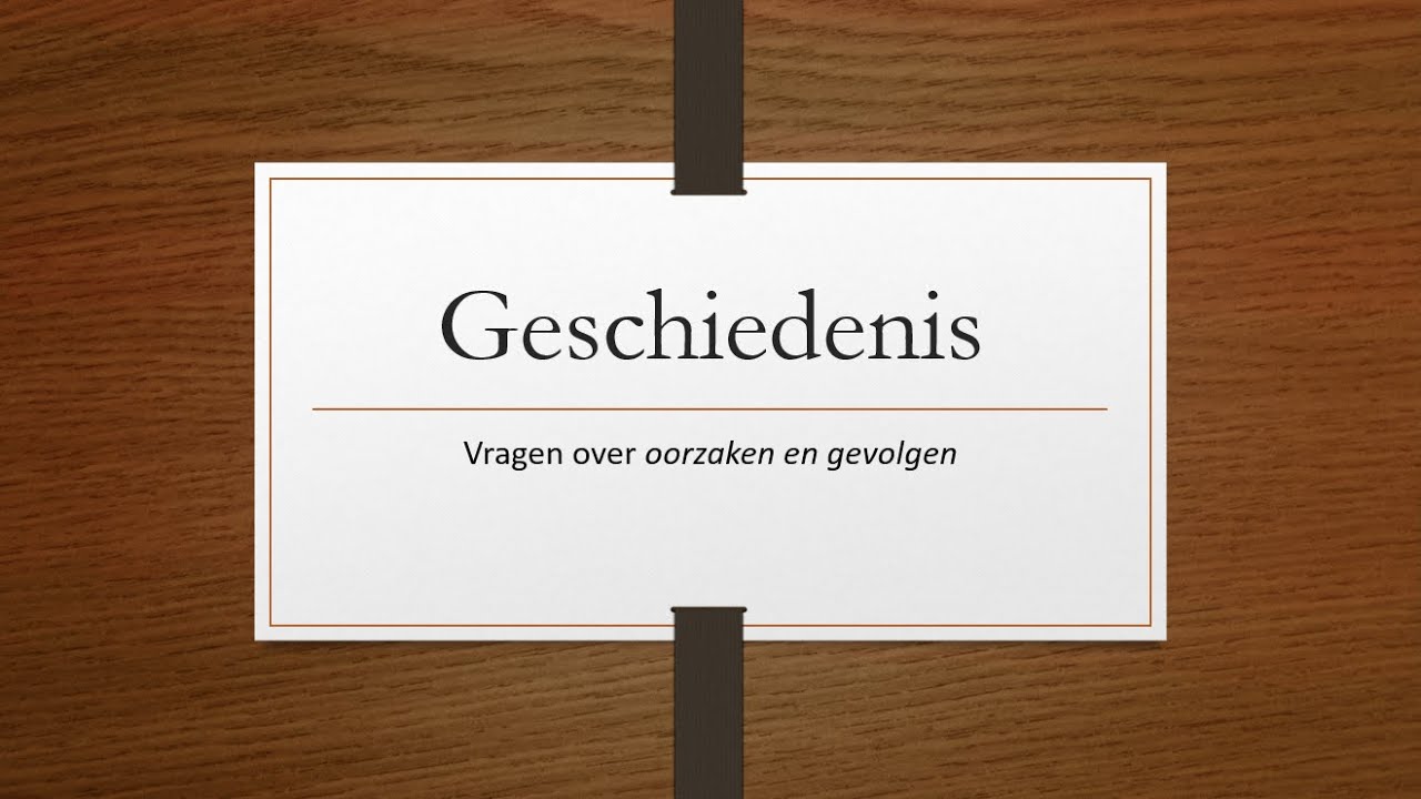 Oorzaken en gevolgen (geschiedenis)