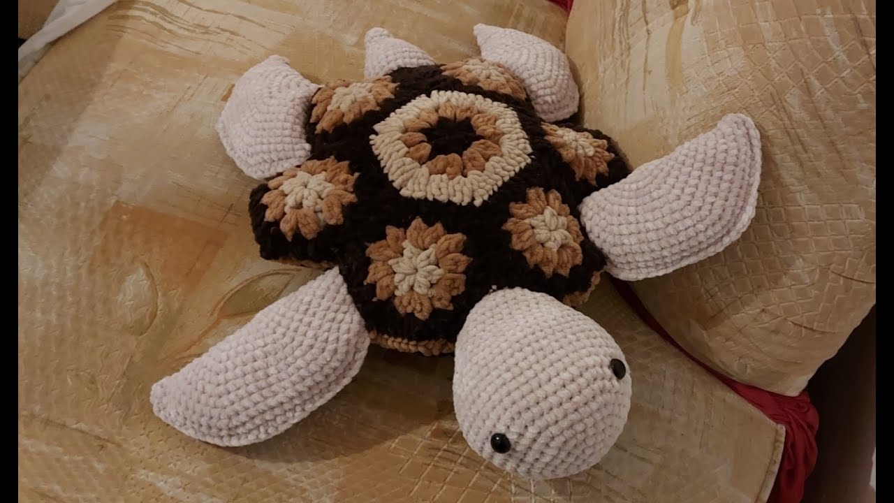 Granny XXL Schildkröte häkeln (Schritt für Schritt)