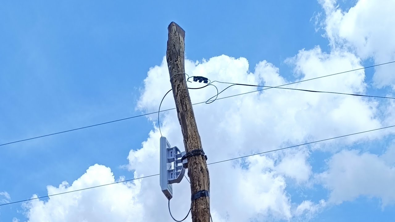 instalação de fibra ótica na zona rural