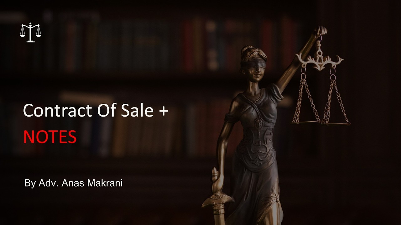 Contract Of Sale || with Notes  || Semestra Legal || Sales of Goods Act