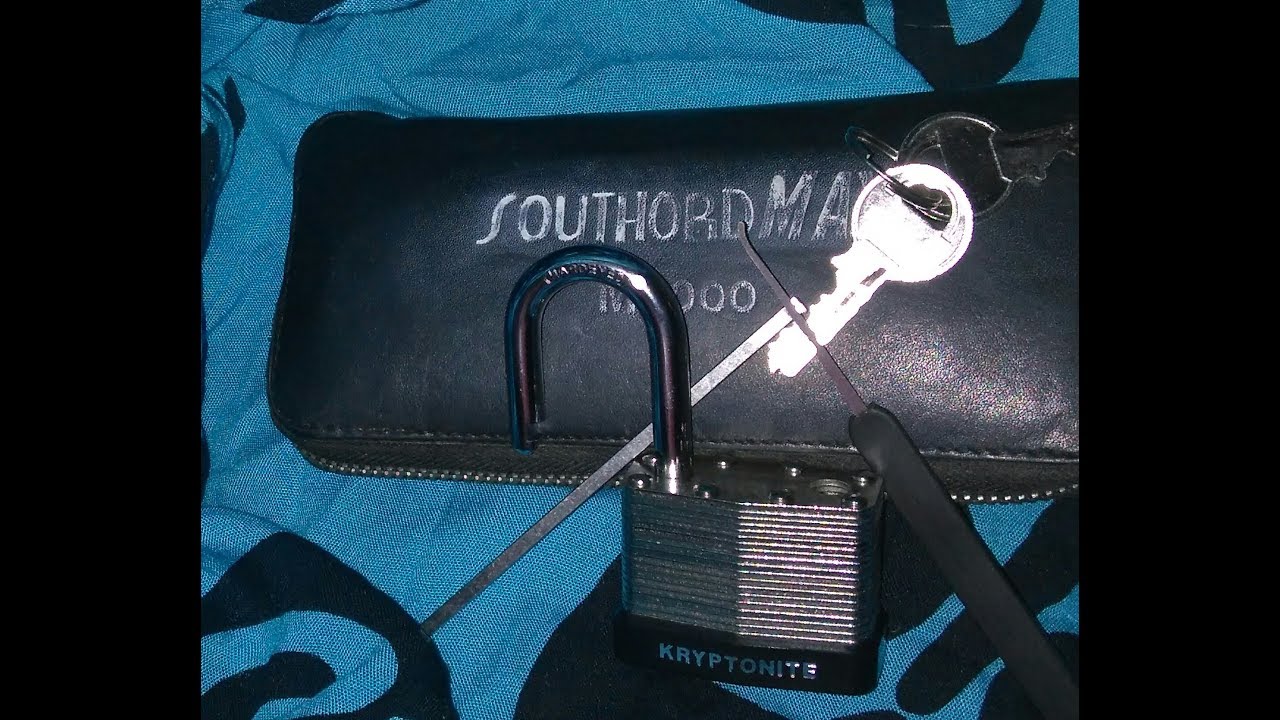 Lock Picking Kryptonite Laminated Padlock 45mm rough ending!!!
