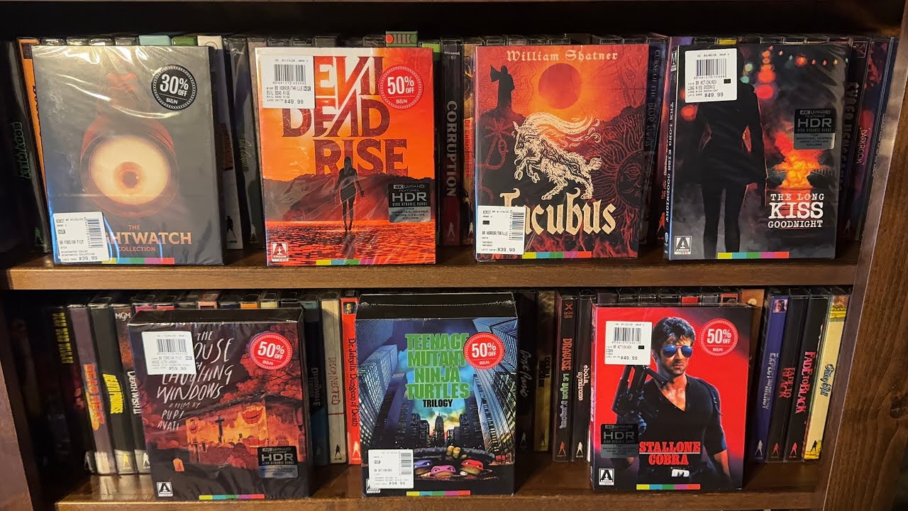ARROW VIDEO 50% Off Sale Barnes & Nobel Pick Ups HORROR Sci Fi Box Sets Slipcovers