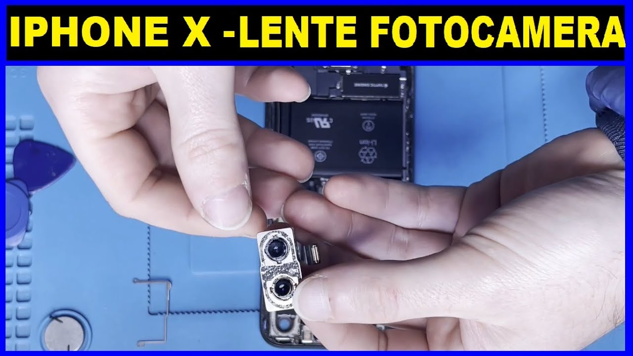 SOSTITUZIONE LENTE VETRO FOTOCAMERA IPHONE X - Iphone X Camera Lens Replacement