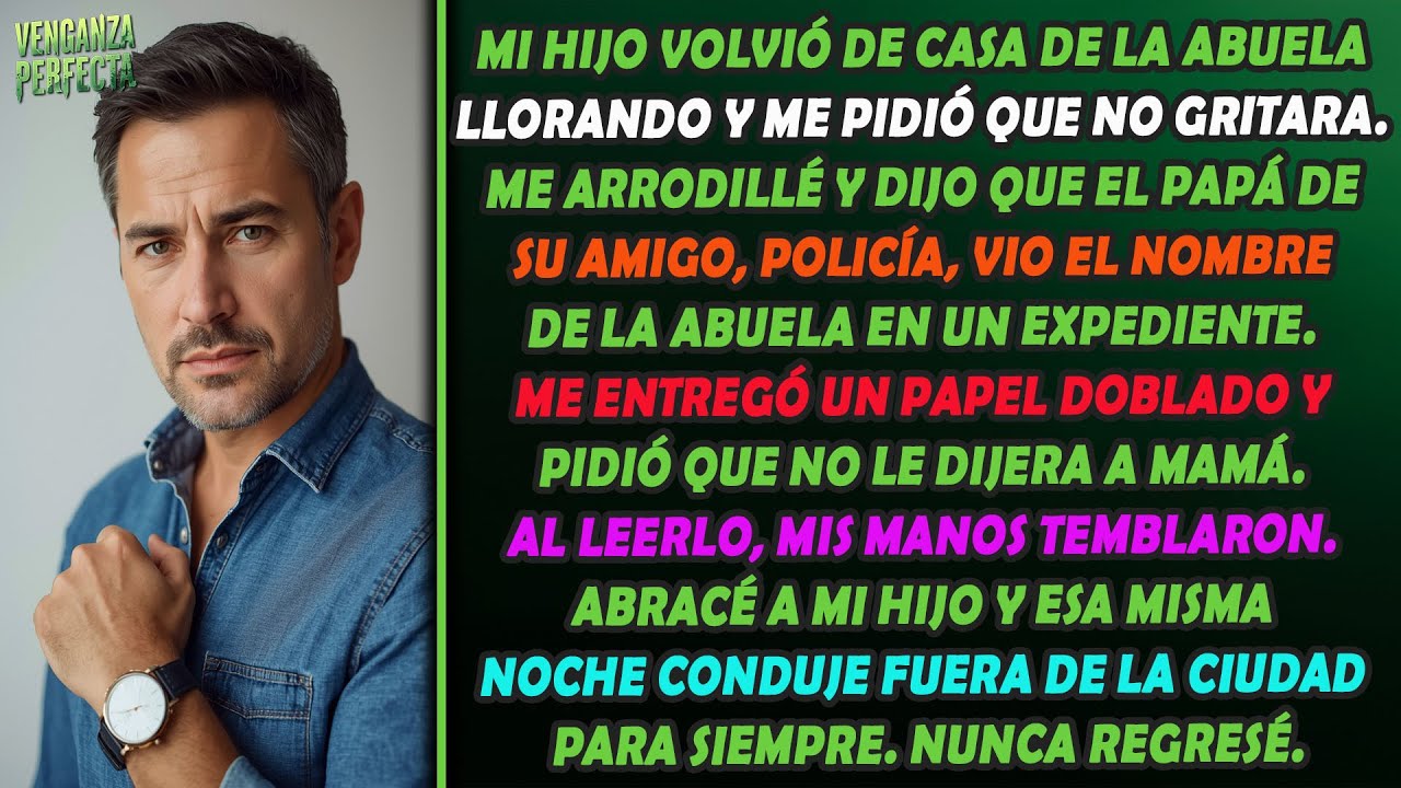 Mi hijo llegó a casa llorando y me entregó un expediente policial. Me quedé helado cuando vi ...
