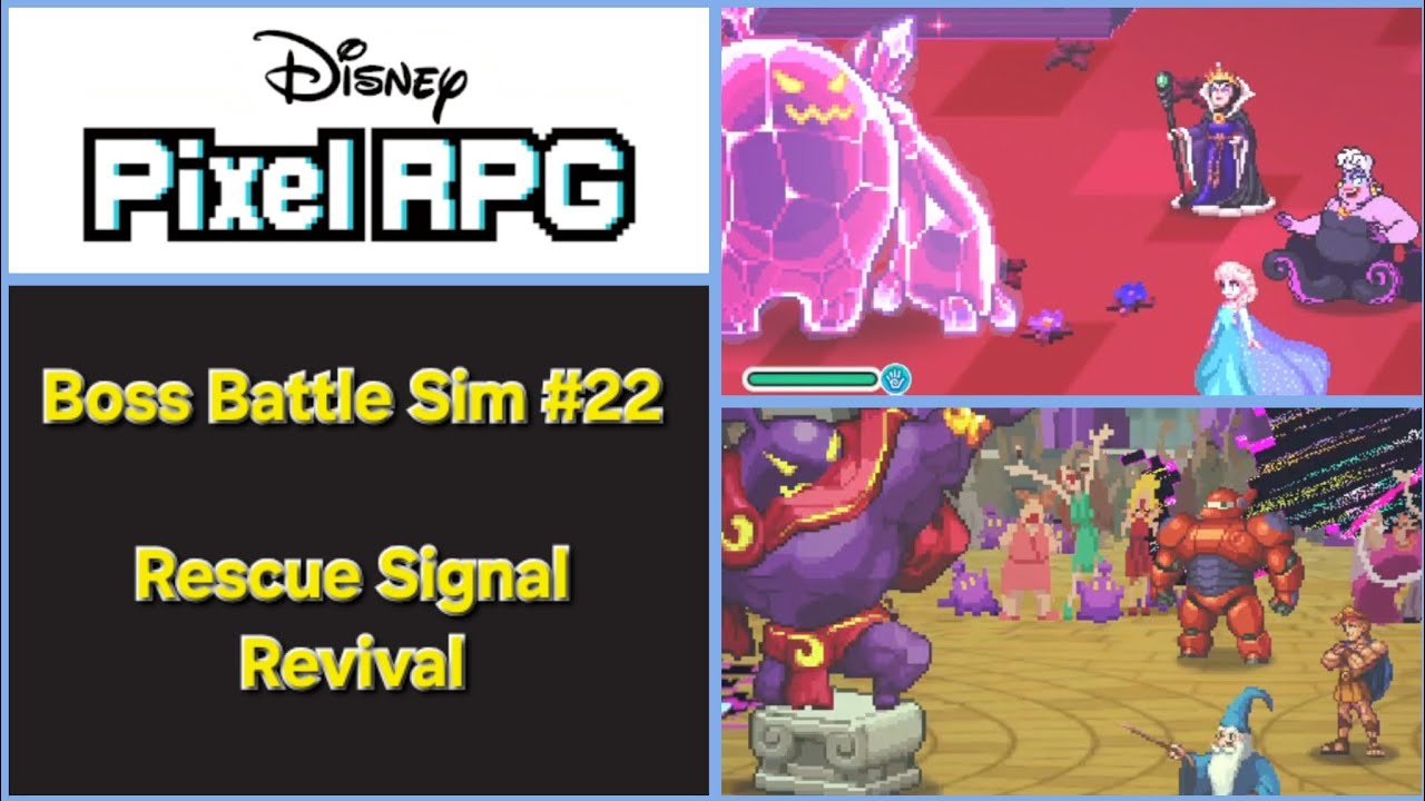 Пиксельная RPG от Disney | Скоро появятся 7-звездочные персонажи! Симулятор битв с боссами 22 (но...