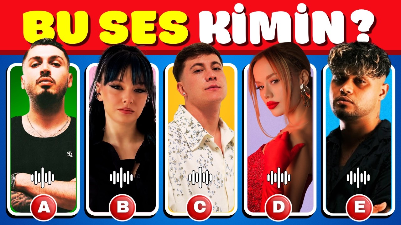 Şarkıcıları Seslerinden Tahmin Et 🔥🎤 Ses Bulmaca | Bu Ses Hangi Şarkıcının? | Ses Tanıma Oyunu