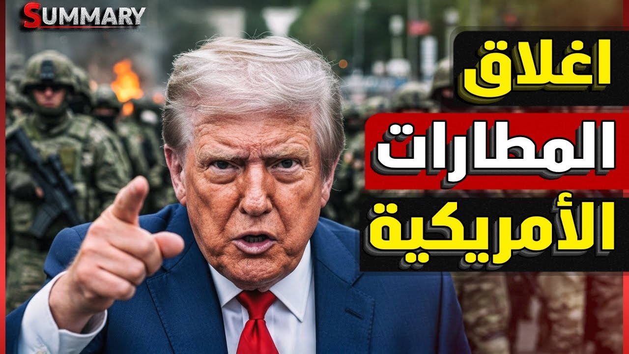 اندلاع حرب أهلية في يُشل حركة الطيران في أمريكا و استدعاء الحرس الوطني وإغلاق شامل للحكومة الأمريكية