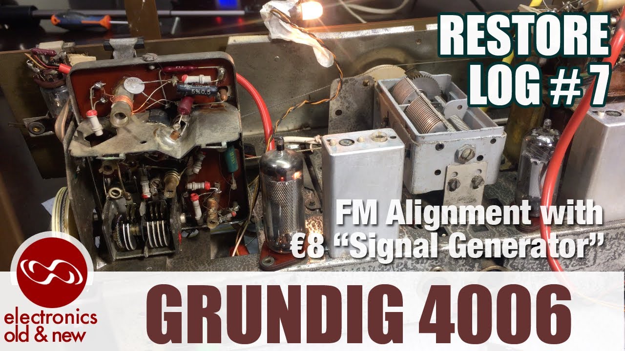 Реставрация стереолампового радиоприемника Grundig 4006, часть 7. Настройка FM RF с помощью «гене...