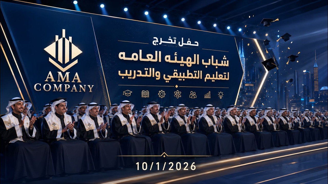 حفل تخرج وتفوق شباب للهيئة العامة للتعليم التطبيقي والتدريب 10/1/2026