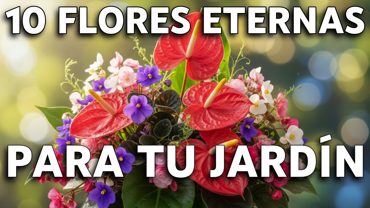 10 Plantas que Florecen TODO el Año | Colores Eternos para Tu Casa