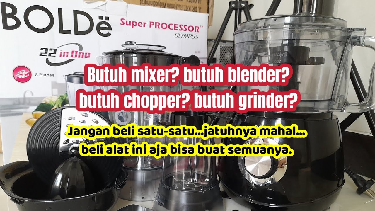Unboxing & Review||Bolde Super Processor 22 in One Olympus||Food Processor Multifungsi Terbaik‼️