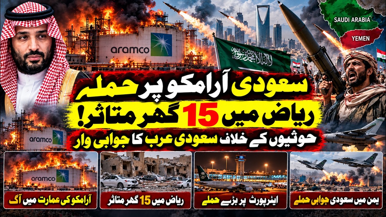 Saudi Aramco Attack & 15 Homes Damaged in Riyadh | Saudi Arabia Strikes Back in Yemen