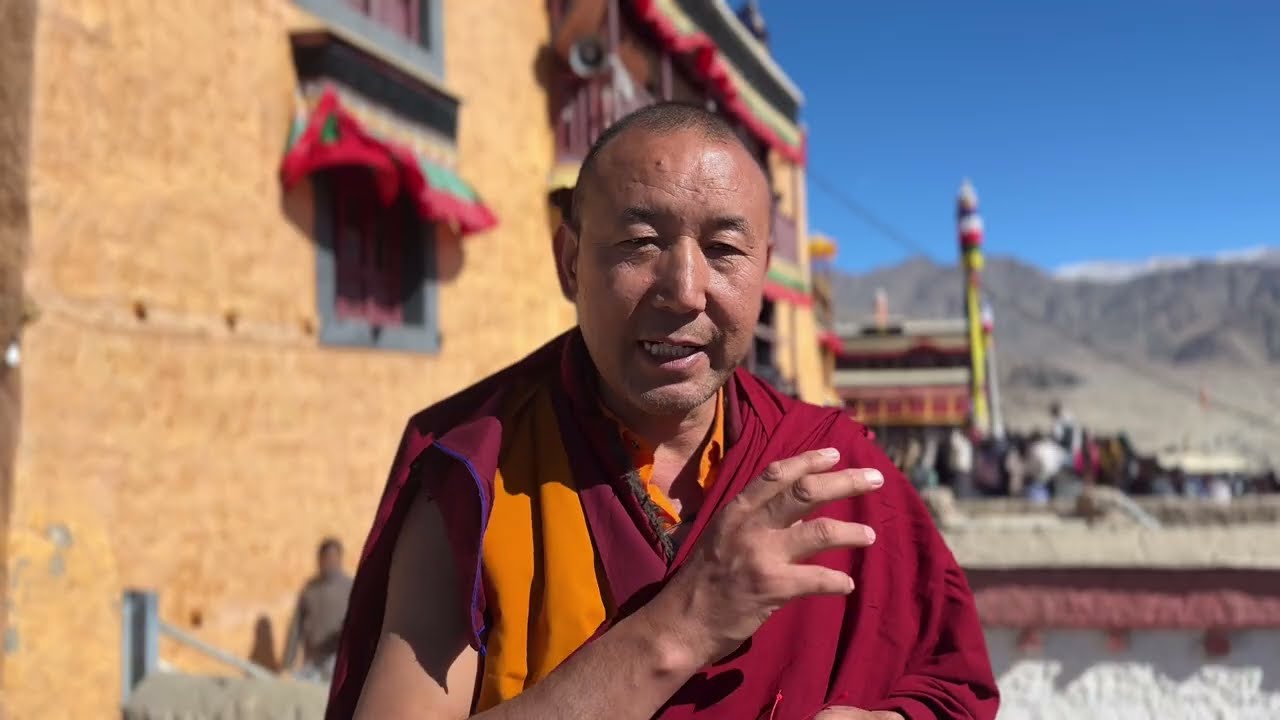 “The Spiritual Insight of the Thiksey Oracle by Geshe Chamba Thokmat from thiksey village”