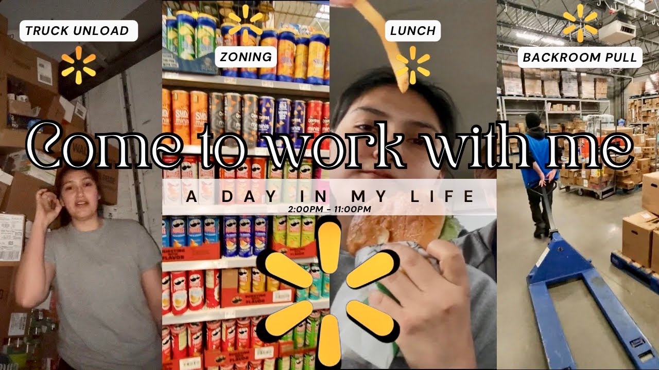 COME TO WORK WITH ME | Walmart Stocking 2 | 2pm-11pm shift