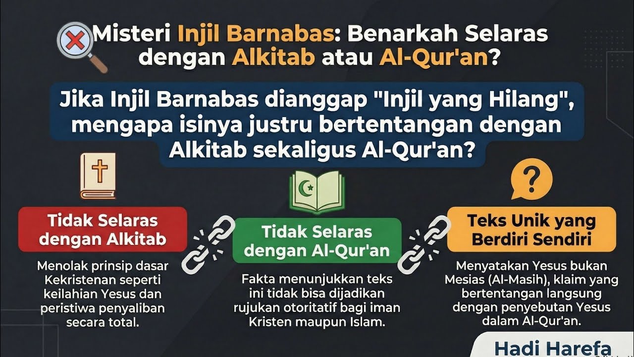 yang masih percaya Injil Barnabas perlu dipertanyakan sih😂😂