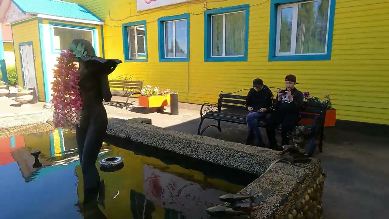 Прогулка по Никольску. Камелия и подвесной мост. Вологодская область. Russian north.