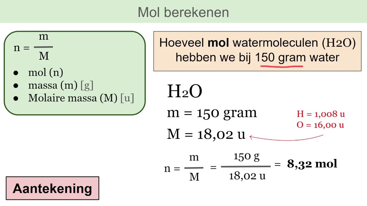 [3] Mol berekenen