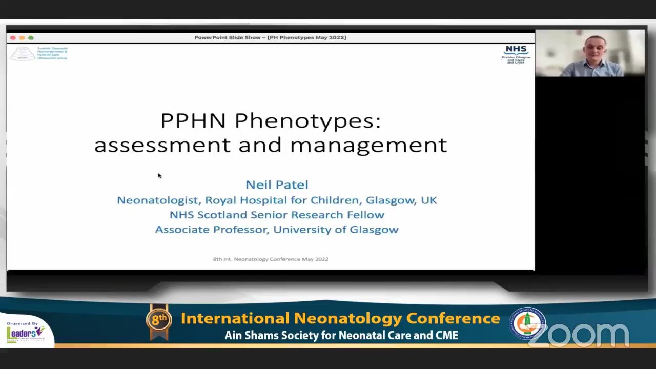PPHN Phenotypes: assessment and management Prof Neil Patel